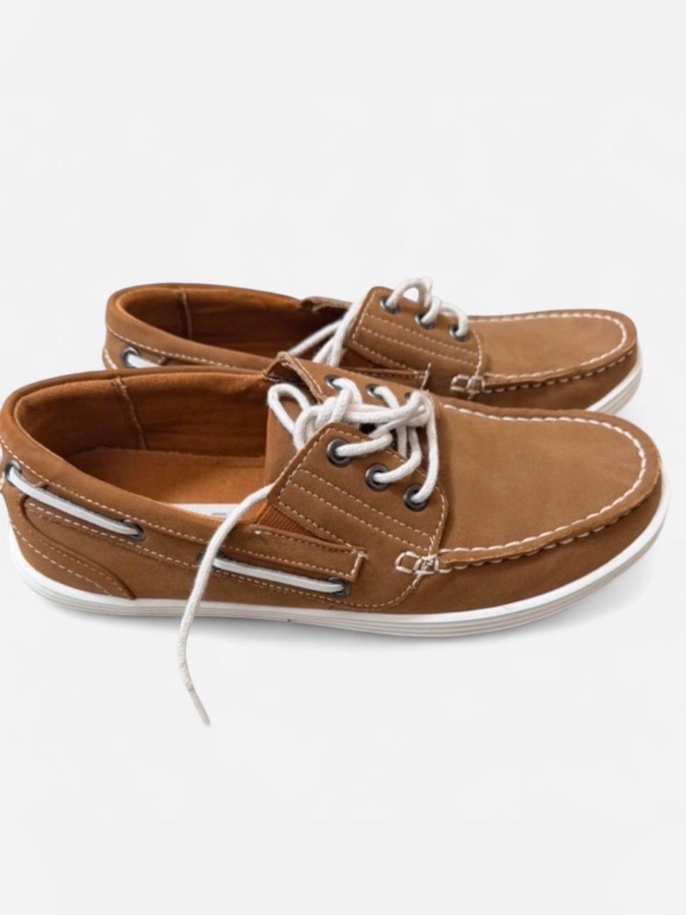 Unlisted by Kenneth Cole Tan and White Boat Shoes